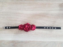 Collar Necklace Puppy-Accessory Roses Flower-Design Pet-Dog Princess Cat 2-Sizes 4-Colours