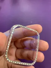 Funda protectora de diamante para Apple watch, carcasa de 44mm, 40mm, 42mm y 38mm para Apple watch band 5 4 3 2 1