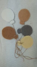 1 Juego de accesorios de fotografía recién nacido, hecho a mano, fieltro de lana, estrella, Luna, globo, bebé, sesión de fotos, accesorios de fotografía