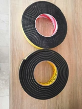 Rubber-Tape Sponge Foam Strong-Adhesion Thick Black EVA 10mm-100mm-Width Anti-Collision-Seal-Strip