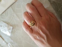 2021 de moda Hiphop ajustable de oro de 14k zirconia chapado AAA A-Z carta anillo reloj cuadrado declaración inicial de oro anillos para las mujeres