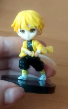 6 unids/set Anime demonio asesino Kimetsu No Yaiba figura Q Posket Kamado Tanjirou Kamado Nezuko Agatsuma juguetes 6cm