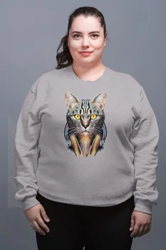 Angemiel Wear Headset Cat Gray Female Sweatshirt
Angemiel Wear Headset Cat Gray Female Sweatshirt