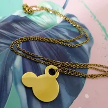 Collares de acero inoxidable de Mickey Castle para niños, joyería, Mini ratón, conejo, collar, collier, 2020, venta al por mayor
