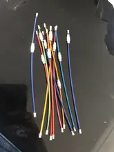 Llavero EDC colorido de acero inoxidable, herramientas para exteriores, herramientas, Cable, cuerda, tornillo de bloqueo, 10 Uds.