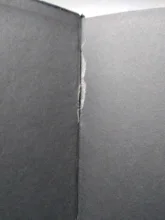 Cuaderno de notas pequeño de bolsillo, portátil, para página interior en blanco, de papel negro