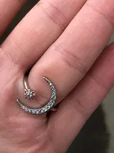 IPARAM nuevo diseño CZ estrella de circón anillo de 2020 declaración de moda oro plata encanto de Color señora chica anillo de la joyería