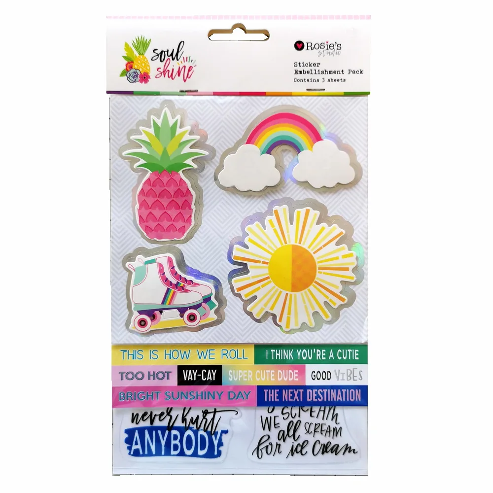 CRZCrafter 3 mixed sticker embellishment set 3D foil design for Scrapbooking Cardmaking Journal Planner decorations
CRZCrafter 3 mixed sticker embellishment set 3D foil design for Scrapbooking Cardmaking Journal Planner decorations