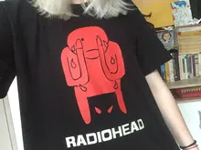 Camiseta de marca de moda para hombre, camiseta Amnesiac de cuello redondo de Radiohead, camiseta de verano Regular para hombre