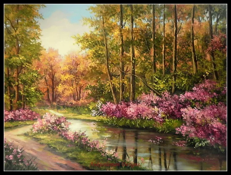 Spring Woods - Counted Cross Stitch Kits - DMC Color DIY Handmade Needlework for Embroidery 14 ct Cross Stitch Sets
Spring Woods - Counted Cross Stitch Kits - DMC Color DIY Handmade Needlework for Embroidery 14 ct Cross Stitch Sets