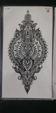 Pegatinas de tatuaje temporal a prueba de agua para hombre y mujer, tatuaje Negro Grande, Cráneo de Tigre, León, Lobo, rosa, pierna, pecho, tatuaje falso para brazo