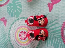 Minnie mouse de Disney Primavera y novedad de verano 0-1 bebé cuna zapatos de fondo suave de dibujos animados princesa bebé niña zapatos de bebé