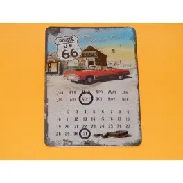 Poster sheet perpetual calendar Route 66 Vintage decor plate for room wall, lounge, bar, garage
Poster sheet perpetual calendar Route 66 Vintage decor plate for room wall, lounge, bar, garage