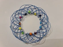 Fidget Juguetes | Juguetes Fidget | Fidget Juguetes Popit hacer magia de acero anillo de hierro de descompresión cesta Flexible suave mágico Juguetes Anti estrés regalos de los niños Juguetes