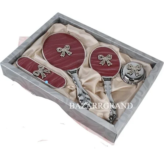 YOUR COMB SET WITH QUALITY COLOR TO ADD ELEGANCE TO YOUR STYLE Luxury Bridal Mirror Brush Toiletry Set (Burgundy FREE SHİPPİNG
YOUR COMB SET WITH QUALITY COLOR TO ADD ELEGANCE TO YOUR STYLE Luxury Bridal Mirror Brush Toiletry Set (Burgundy FREE SHİPPİNG