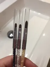 Juego de pinceles para manicura profesional, pinceles para pintura acrílica de diamantes de imitación, Kit de esmalte de Gel UV, gradiente de forro de uñas