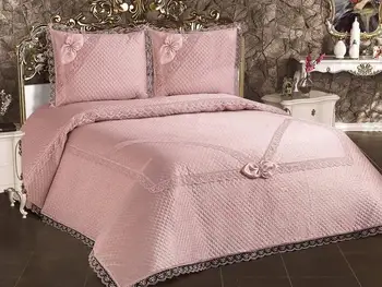 Poppy Quilted French Laced Bedspread Powder
Poppy Quilted French Laced Bedspread Powder