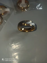 Spark-anillo de compromiso de titanio para mujer y hombre, sortija de boda con grabado de onda dorada, regalo de joyería