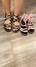 Sandalias romanas con remaches para niñas, zapatos de verano de alta calidad, estilo Gladiador, informales, suaves y clásicos, en todas las tallas, 2021