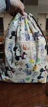 Disney pañal de dibujos animados bolsa impermeable Mickey impresión mochila portátil plegable bolsa de viaje