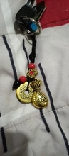 Llavero colgante de Feng Shui de la suerte, cuerda hecha a mano, de latón Vintage, bolsa de dinero, joyería antigua, cinco emperadores, llaves de coche