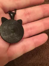 Anime nuevo Yuri sobre hielo cristal cabujón gatos orejas collar Yuri Katsuki Plisetsky cristal gema colgante con dos regalos de joyería para las orejas