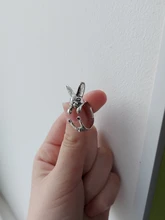 Ajustable QIAMNI Vintage Hippie Chic conejo hecho a mano conejo Animal nudillos anillos para las mujeres dije para chicas regalo de joyería de moda