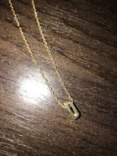 Colgante con inicial de cadena de oro para mujer, colgante de Metal con letras de A-Z para joyería, collares de nombre individual con letras cortadas