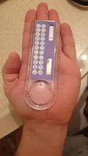 Mini regla ultradelgada, Calculadora con lupa, multifunción, 10cm, Calculadora, suministros de oficina