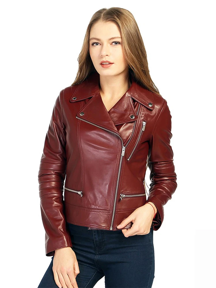Genuine Soft Lambskin Leather Jacket Handmade Female Red Pink Leather Jacket Woman Coat Real Fur Custom Product Jackets
Genuine Soft Lambskin Leather Jacket Handmade Female Red Pink Leather Jacket Woman Coat Real Fur Custom Product Jackets