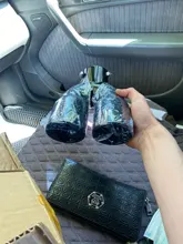 Silenciador de tubo de escape trasero de doble barril para coche, entrada Universal, salida de acero inoxidable, accesorios para coche