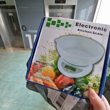 Báscula de cocina de 5KG/1G, balanza electrónica LCD adecuada para cocina doméstica
