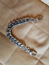 Cadena de aluminio de 19mm de grosor, 20/30/40cm, Color dorado y plateado, bolso de hombro ligero, correa, bolso de bricolaje, asas, piezas de bolsa, accesorios