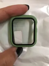 Cristal templado + funda para reloj, Protector de pantalla para carcasa de reloj Apple, 44mm, 40mm, 42mm y 38mm, para Iwatch SE 6, 5, 4, 3, 2, 1