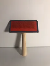 Peine de peluquería para mascotas, mango de madera, cepillo de aguja, peine de belleza para perros, cepillo de pelo para perros