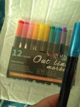 Rotuladores metalizados de doble línea para niños y adultos, rotuladores de pintura con brillo mágico, rotuladores de dibujo, suministros de aprendizaje de pintura artística