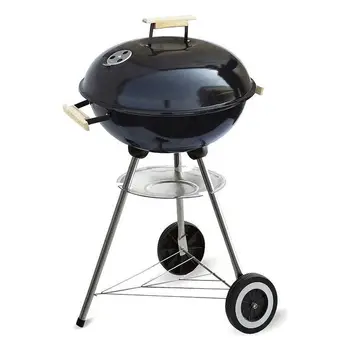 Coal Barbecue with Cover and Wheels Algon Black (ø 45 cm) 
Coal Barbecue with Cover and Wheels Algon Black (ø 45 cm)