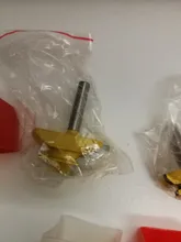 3Pc 8MM 45 grado bloqueo broca para ranuradora de inglete Tenon fresadora herramienta para trabajar la madera herramientas