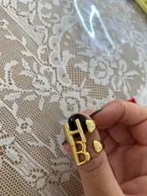 Foxanry-anillos con letras en inglés para mujer, Plata de Ley 925, 26, chapado en oro Vintage francés Irregular, regalos de joyería para fiesta