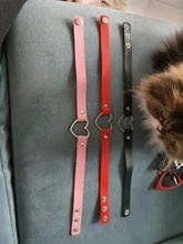 Gargantilla gótica Punk de cuero PU para mujer, cadena con hebilla de corazón, Collar, joyería para fiesta, accesorios para el cuello 2021