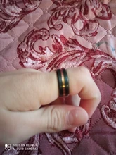 Letdiffery-anillos con surcos Negro Azul, anillos de acero inoxidable Midi para hombre, Charm, joyería para hombre, Dropshipping, gran oferta