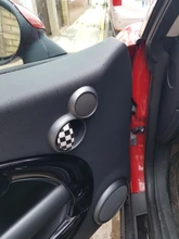 Uds 3D epoxi de cristal Interior del coche tirar adhesivo de manija para BMW MINI COOPER R56 R55 R60 R61 compatriota F55 F56 F60 estilo de coche