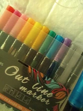 Rotuladores metalizados de doble línea para niños y adultos, rotuladores de pintura con brillo mágico, rotuladores de dibujo, suministros de aprendizaje de pintura artística