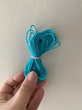 10 metros/lote 1,0mm cordón encerado hilo cadena Correa collar de cuerda de para fabricación de joyería DIY collar de pulsera