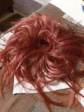 AOSIWIG desordenado bollo de pelo recogido despeinado cabello pieza de cabello sintético cola extensiones de banda de goma elástica Scrunchies moño de rosquilla