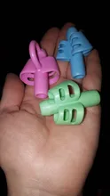 Juego de 3 unidades de Portalápices para niños, herramientas de silicona para corrección de postura ergonómica de dos dedos, corrector de lápiz de escritura para lápiz