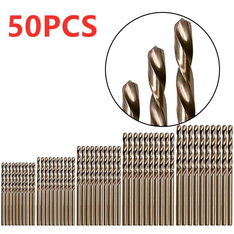 Citop 50pcs/set Drill Bit Set HSS M35 1MM-3MM Cobalt Twist Drill Set Wood/Metal Hole Cutter Round Shank Gun Drills Reamer Tools
Citop 50pcs/set Drill Bit Set HSS M35 1MM-3MM Cobalt Twist Drill Set Wood/Metal Hole Cutter Round Shank Gun Drills Reamer Tools