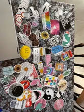 Sticker Skin Laptop Vinyl Cute Waterproof PVC for Hp/huawei 45pcs Refrigerator Trendy