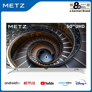 

Television 50INCH SMART TV METZ 50MUB7000 ANDROID TV 9.0 UHD Frameless Google Assistant VOICE REMOTE CONTROL 2-Year Warranty