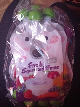 Bolsa de almacenamiento con dibujos animados para niños, bolsa para leche de pecho, alimento reutilizable para bebé, bolsas de alimentación con doble cremallera, 200ML, 4 Uds./8 Uds. Por paquete